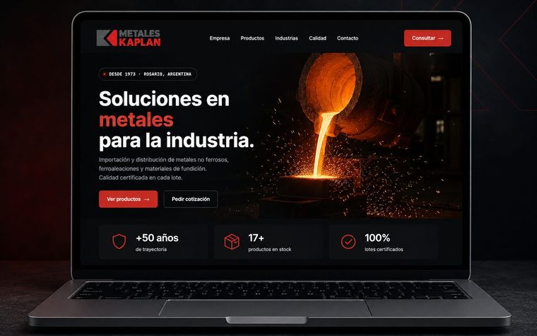 Metales Kaplan — sitio institucional de importación y distribución de metales no ferrosos