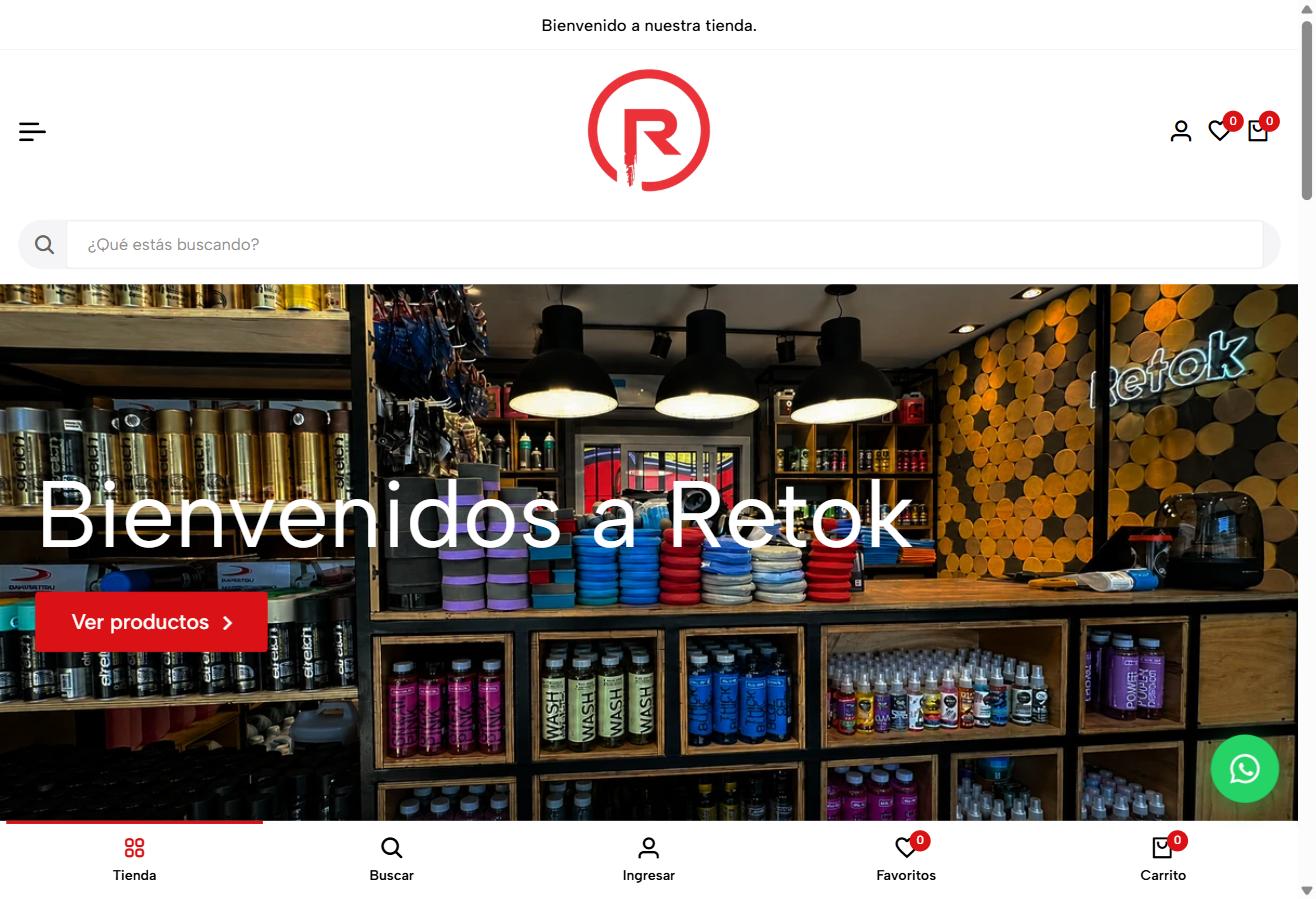 Retok — e-commerce de productos para motos